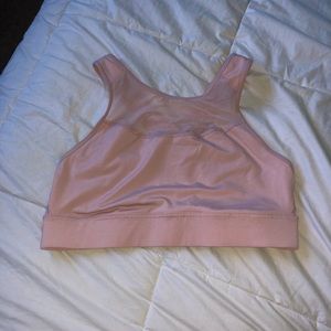 High neck sports bra